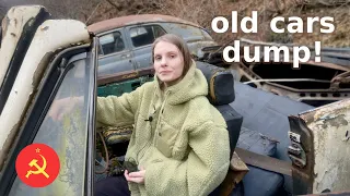 I found a Soviet cars graveyard in Pasanauri, Georgia!  🇬🇪