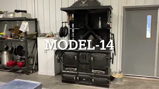 Lighting wood cook stove model 14 - Wicked wood stoves.