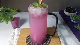 Jamun Mojito Summer Drink Recipe || Black Plum Shot Recipe || Summer Drink || Mocktail  #viral #4k