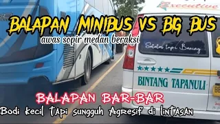 Balapan Minibus L300 vs Big Bus paling Bar - Bar || Sopir medan beraksi 🔥
