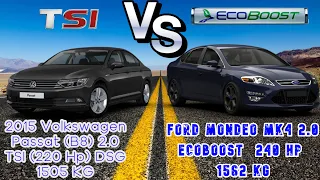 Mondeo 2.0 EcoBooST 240 HP - VS - VW Passat 2.0 TSI 220 hp - race