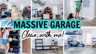 MASSIVE CLEAN WITH ME!!! | EXTREME CLEANING MOTIVATION | GARAGE CLEANING AND ORGANIZING