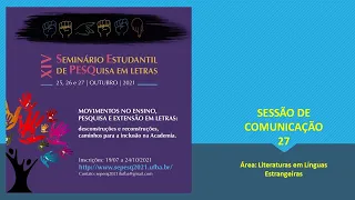 SEPESQ - SESSÃO DE COMUNICAÇÃO 27