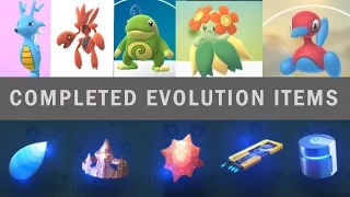 Pokemon Go Evolution Items completed all type! Gen 2 evolution