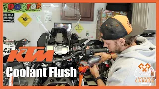 KTM 1090 1190 1290 Adventure Bike Coolant Flush | Back in the Garage