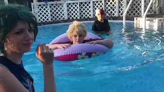 TodoBakuDeku in the Pool || BNHA Cosplay