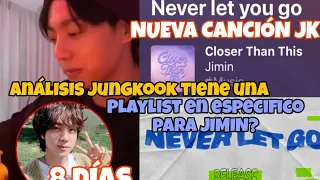 JIKOOK-JUNGKOOK TIENE UNA PLAYLIST DE JIMIN? 😲+NEVER LET ME GO😱#jikook