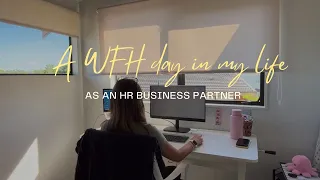 An average *WFH* day working in HR | productive, how to get into HR, internal monologue