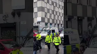 Bayern fans in Manchester ahead of their match against Man City