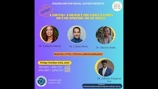 LGBTQ+ Counselor Educators Decolonizing Research (10.20.2023)