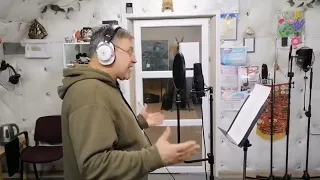 Юрий Белоусов - Куликово поле - запись голоса в студии