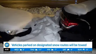 City towing abandoned, illegally parked vehicles hindering snow removal