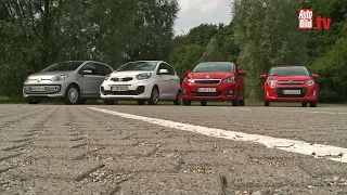 Citroen C1 & Peugeot 108 vs. VW Up & Kia Picanto