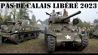 Tanks & heavy vehicles convoy start @Pas de Calais Libéré 2023 (Haillicourt)