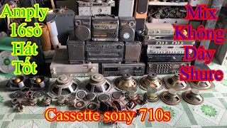 Bộ dàn sam sung độc lạ, amply 16sò ic 50195, cassette sony 710s và rất nhiều loa độc lạ khác.