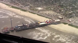 Galveston beach helicopter tour