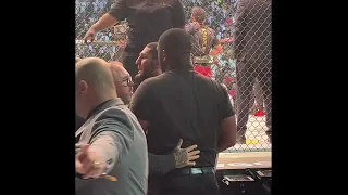 Khamzat Chimaev gets in Altercation with Team Khabib at UFC 280