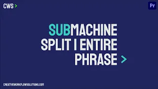 SubMachine - Split 1 Entire Subtitle Phrase