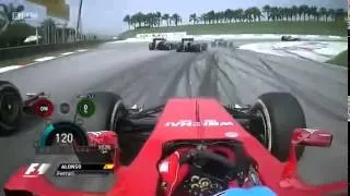 2014 Fernando Alonso Onboard Start Malaysia