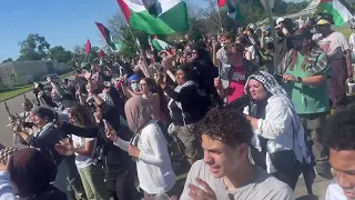 12 arrested after police raid pro-Palestinian encampment at Wayne State University