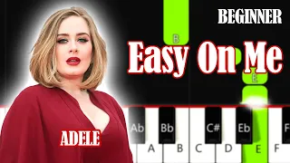 ADELE - Easy On Me | Easy PIANO TUTORIAL