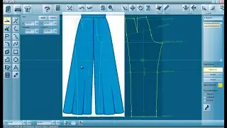 Изучаем инструменты RedCafe Построение выкройки широких брюк