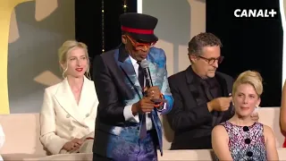 Spike Lee accidentally announcing the Palme d’Or winner at the beginning of the closing ceremony