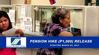 P1,000 dagdag benepisyo para sa SSS pensioners, matatanggap na