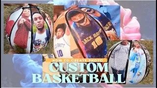 how to make a custom photo basketball #custombasketball #photobasketball #cricutbasketball