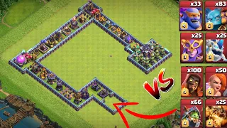 Who Can Survive This Difficult Trap? Trap vs Super Troops #clashofclans