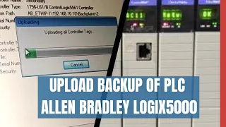 How upload backup to PLC | Allen Bradley PLC