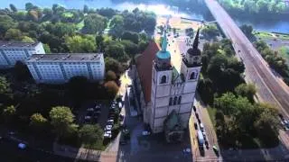 Die Johanniskirche in Magdeburg im 360°-Rundflug