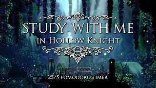 Study with Me in Hollow Knight | Knight's Studies | 25/5 Pomodoro Timer [2hr] [2K]