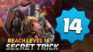 Secret trick to quickly reach king level 14 in Clash Royale