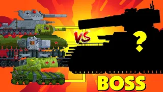 Mega Tanks vs. Mega Boss - Cartoons about tanks