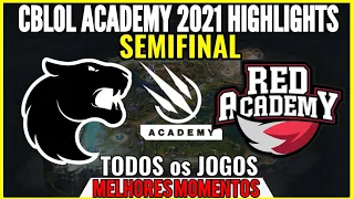 CBLOL ACADEMY FURIA x RED Canids Highlights Todos os Jogos | CBLOL Academy 2021 1ª Etapa SEMIFINAL 1
