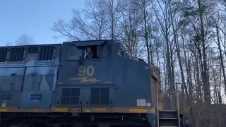 Super cool CSX M693 and a super rare Norfolk Southern 111 on the AS line
