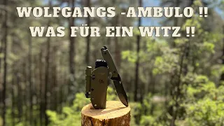 Wolfgangs Ambulo ! Was für ein schlechtes Ergebnis !! #bushcraft #survival #messertest