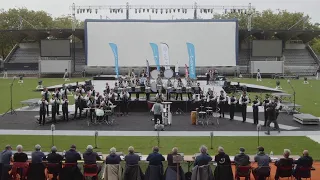 Festival Interceltique de Lorient 2023. La prestation du bagad Melinerion (Vannes)