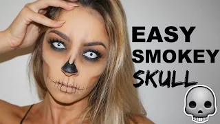 Easy Halloween Makeup Tutorial | Smokey Skull