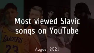 Most Viewed Slavic Songs on Youtube - August 2021