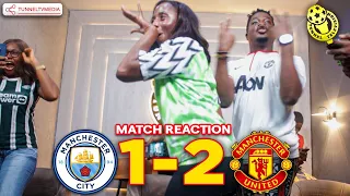 Manchester City 1-2 Manchester United | Full Fan Reactions | Garnacho Mainoo Doku
