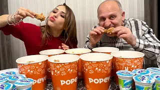 POPEYES ACILI TAVUK YEME YARIŞMASI !! İFTAR VLOG