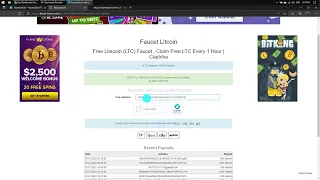 FREE Litcoin Faucet - Direct Instant Payment to FaucetPay | TT EarnCrypto