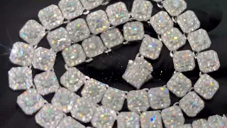 INSANE Heavy Cluster Moissanite Chain Flooded Out 🥶