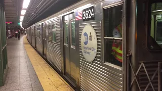 NYC Subway: Budd R32 A Train departing Inwood - 207th Street