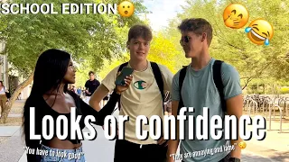 DO GUYS PREFER LOOKS OR CONFIDENCE? 🤔 | PUBLIC INTERVIEW