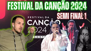 Festival da Canção 2024-SEMI FINAL 1 (MY FAVES) LIVE Reaction