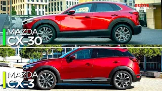 Mazda CX-30 vs Mazda CX-3 2021 Comparative