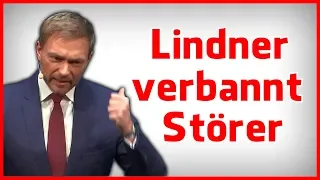 Christian Lindner verbannt Störer und erntet Beifall - Rhetorik Analyse